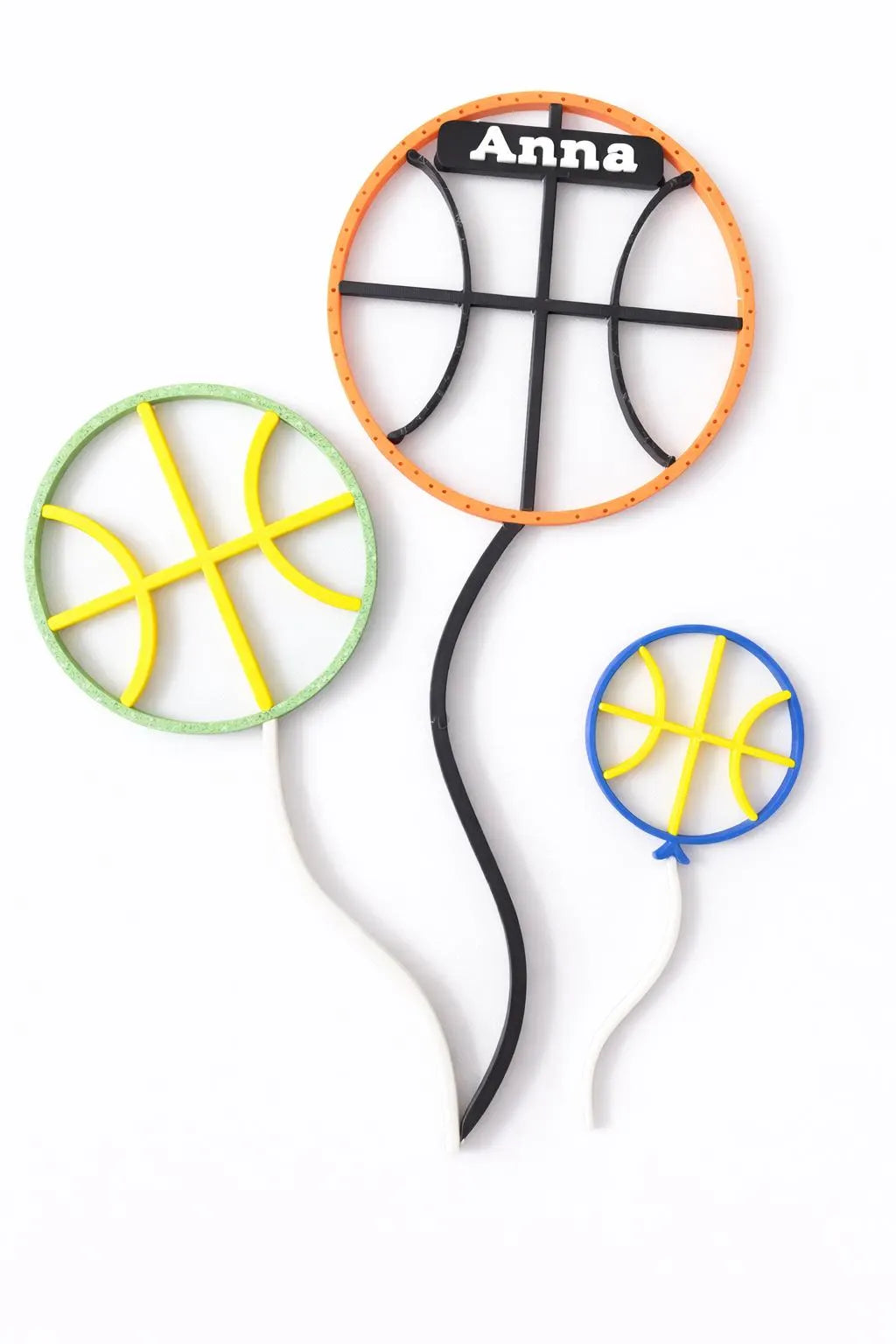 Personalized 3D Printed Softball Wall Art, Team Colors, Set of 3